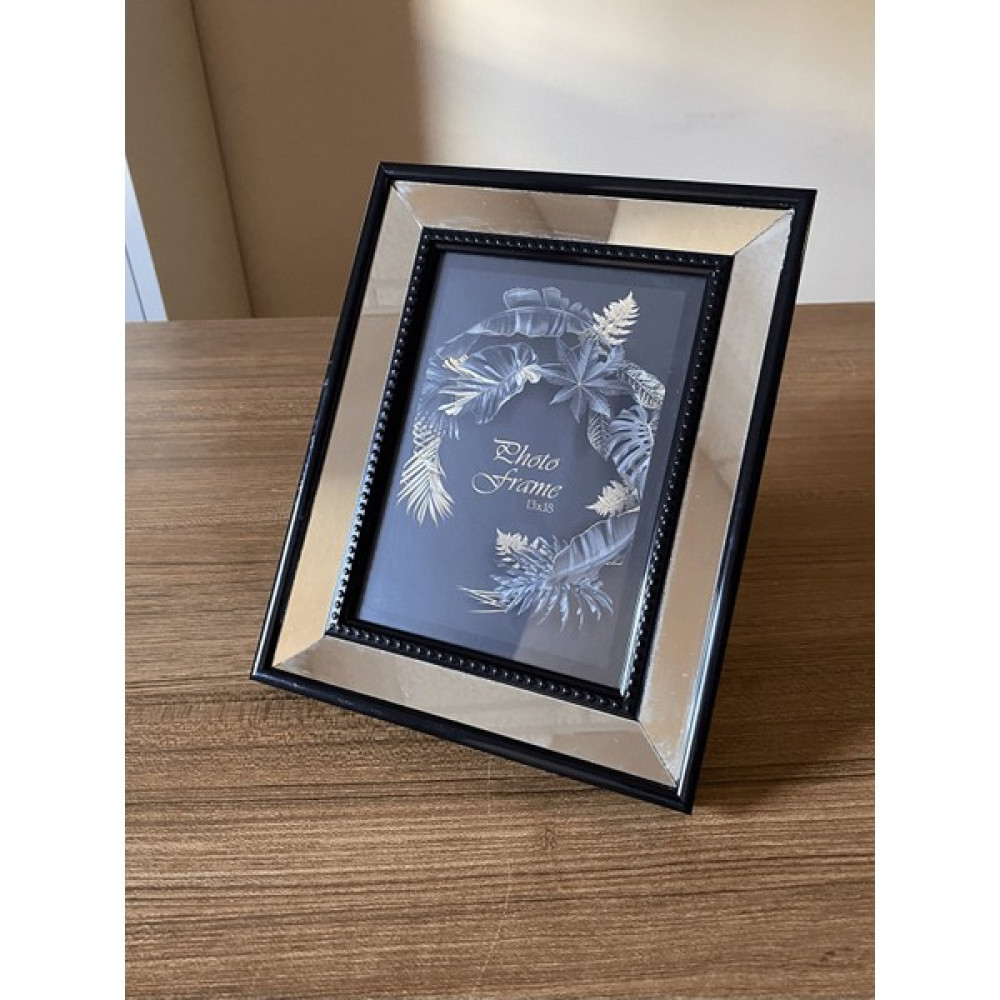 Bellarte Aynalı Çerçeve, Siyah Aynalı Fotoğraf Çerçevesi, Cam Çerçeve 13X18CM - 13X18 Resim & Fotoğraf Çerçevesi Fiyatı