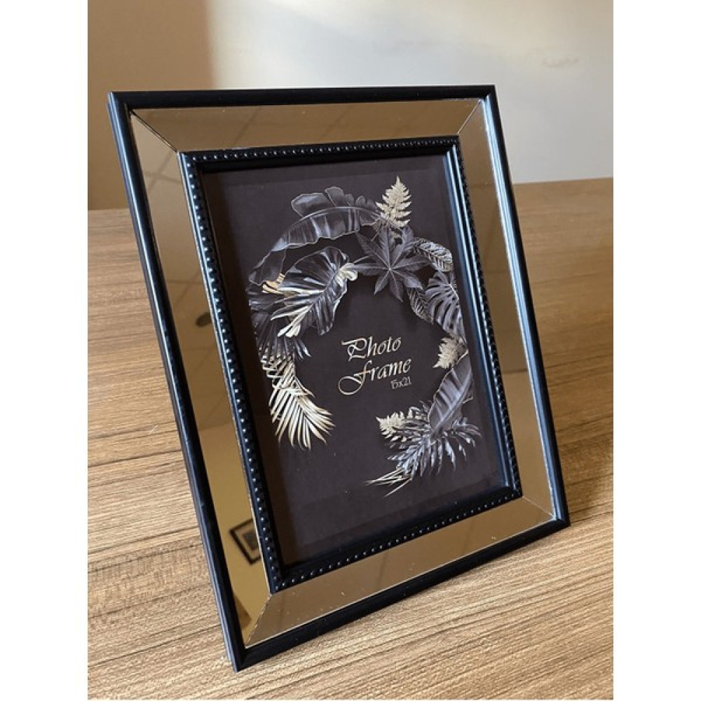 Bellarte Aynalı Çerçeve, Siyah Aynalı Fotoğraf Çerçevesi, Cam Çerçeve 15X21CM - 15X21 Resim & Fotoğraf Çerçevesi Fiyatı
