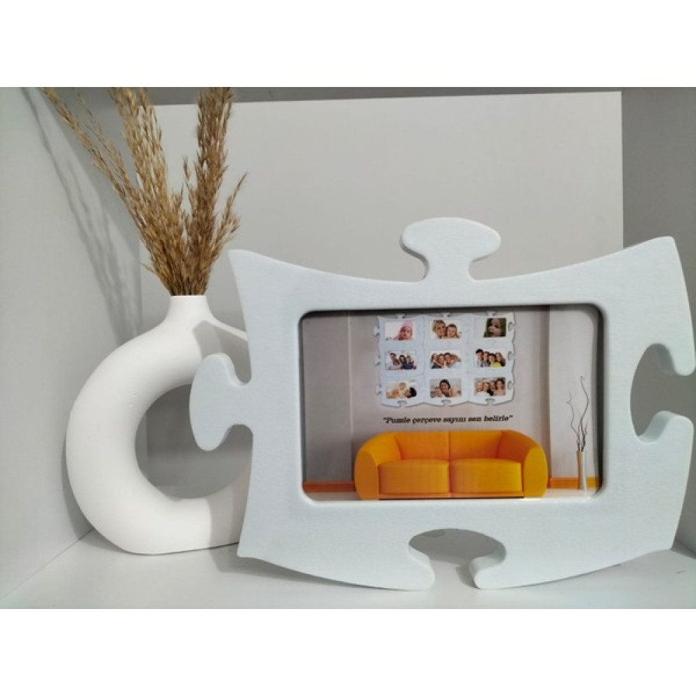 Bellarte Puzzle Özel An Çerçevesi (10X15) - Beyaz Resim & Fotoğraf Çerçevesi Fiyatı