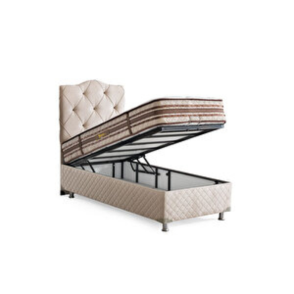 Belletto 100x200 Deluxe Lüx Kumaş Baza+başlık Baza Fiyatı
