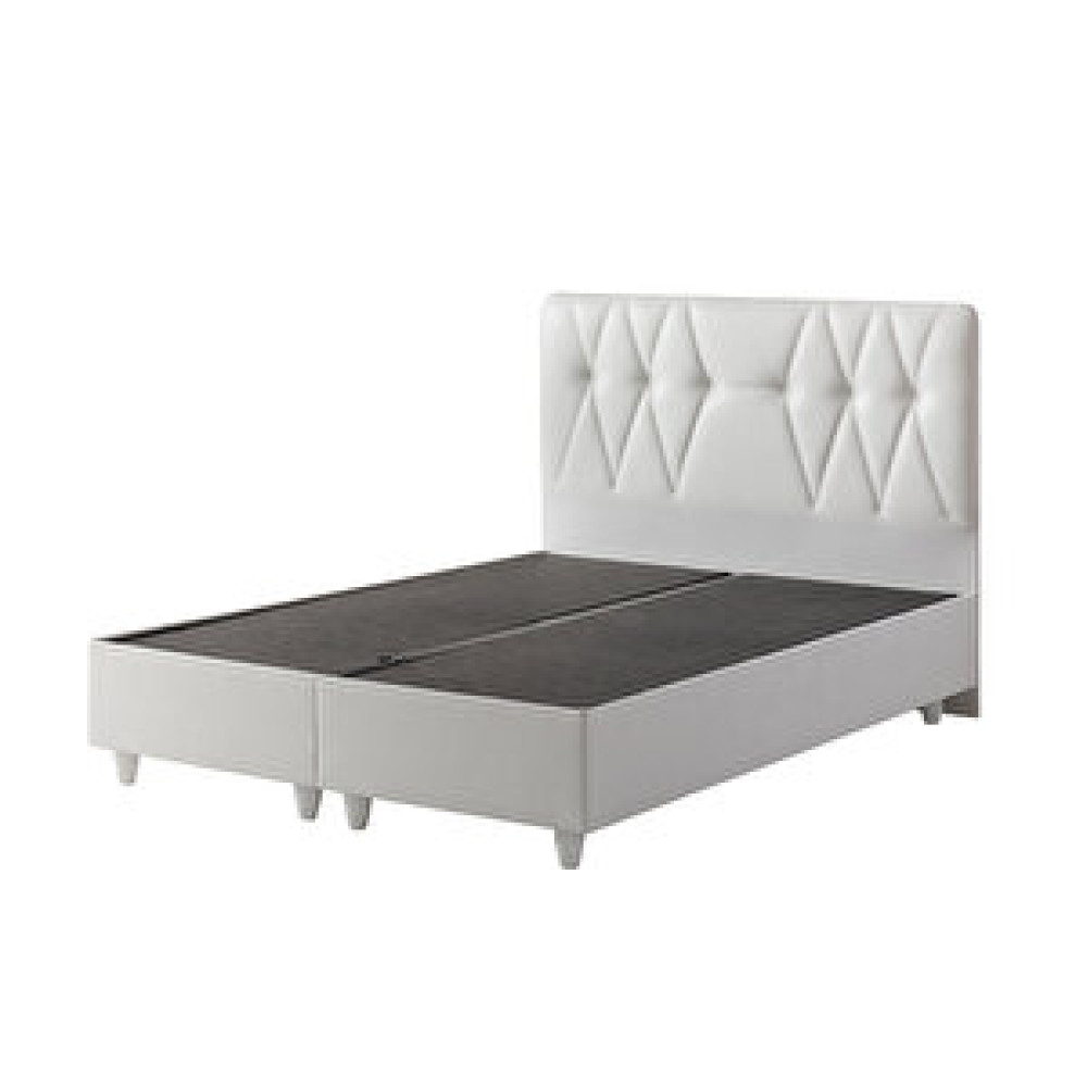 Belletto 150x200 Beyaz Derı Baza+başlık Baza Fiyatı