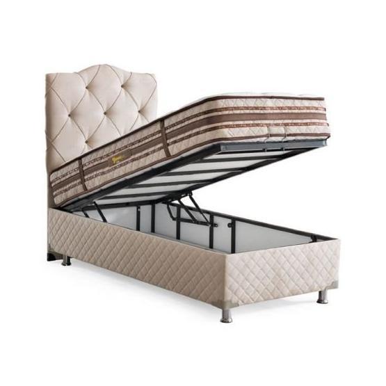 Belletto 90x190 cm Tek Kişilik Deluxe Lüx Kumaş Baza ve Başlık