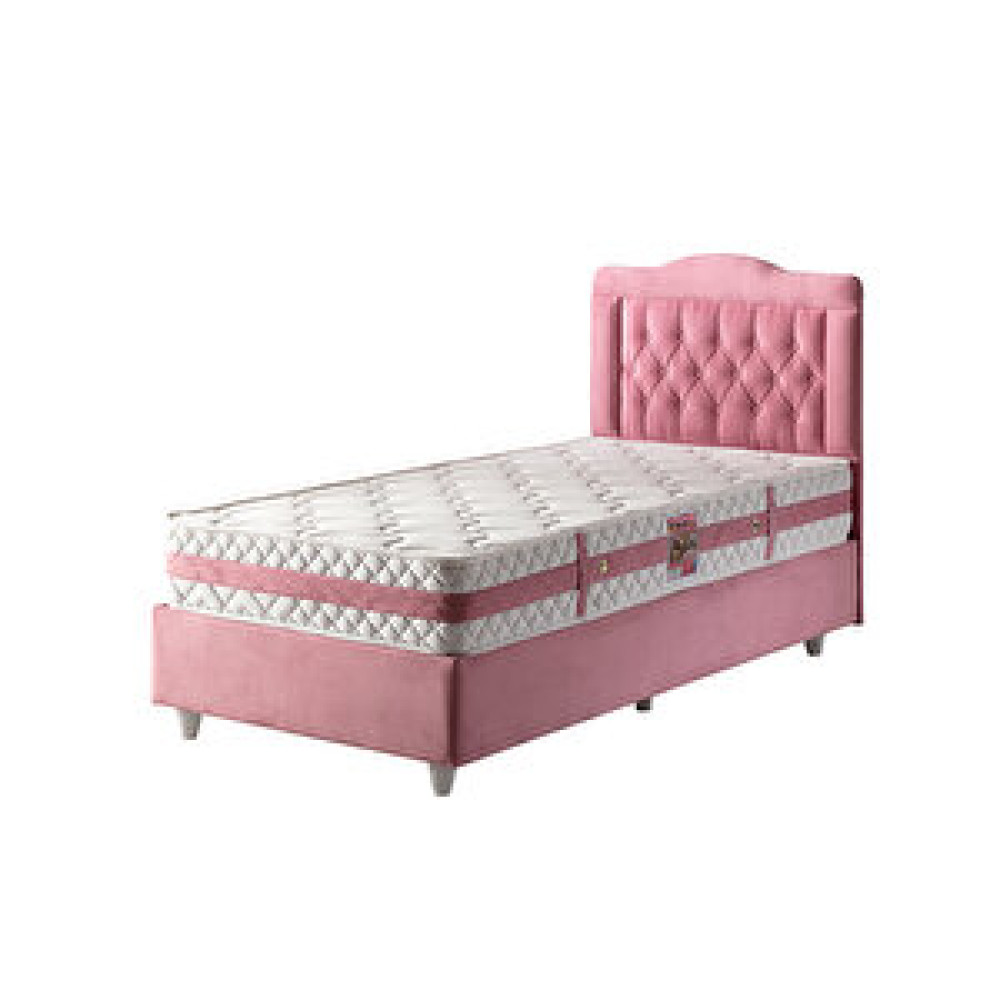 Belletto 90x190 Pembe Paradise Kumaş Baza+başlık Baza Fiyatı