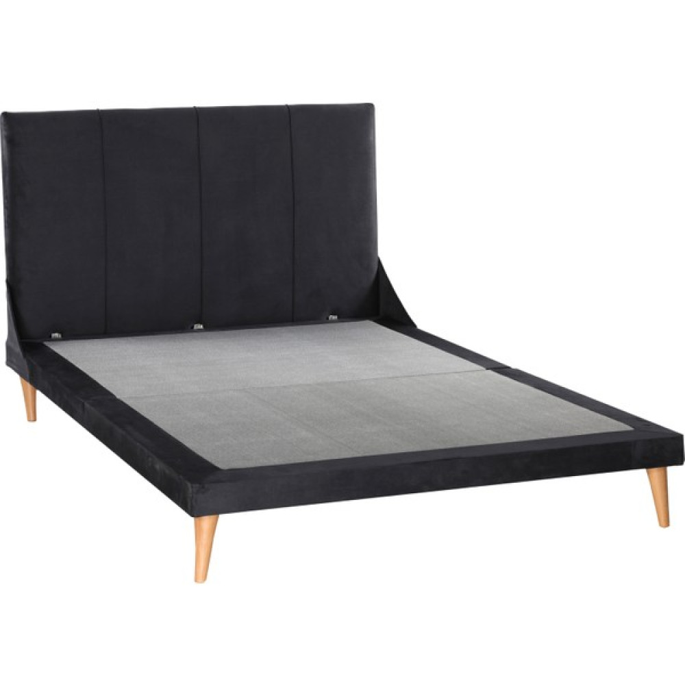 Belletto Portatif Karyola + Başlık 150X200 - 150 x 200 cm - Gri Baza Fiyatı