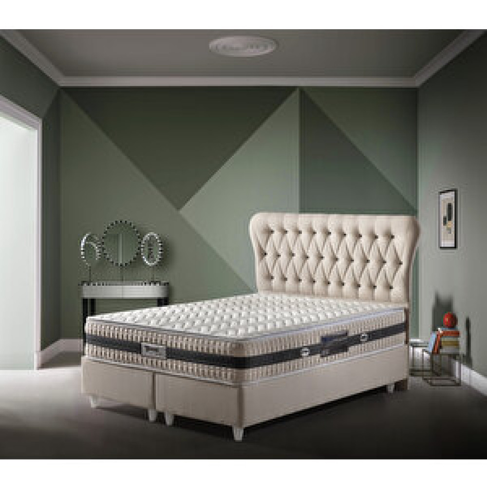 Belletto Tek Kişilik Çıkarılabilir Pedli Bahama Yatak + Baza + Başlık Set 120x200 cm Yatak Fiyatı