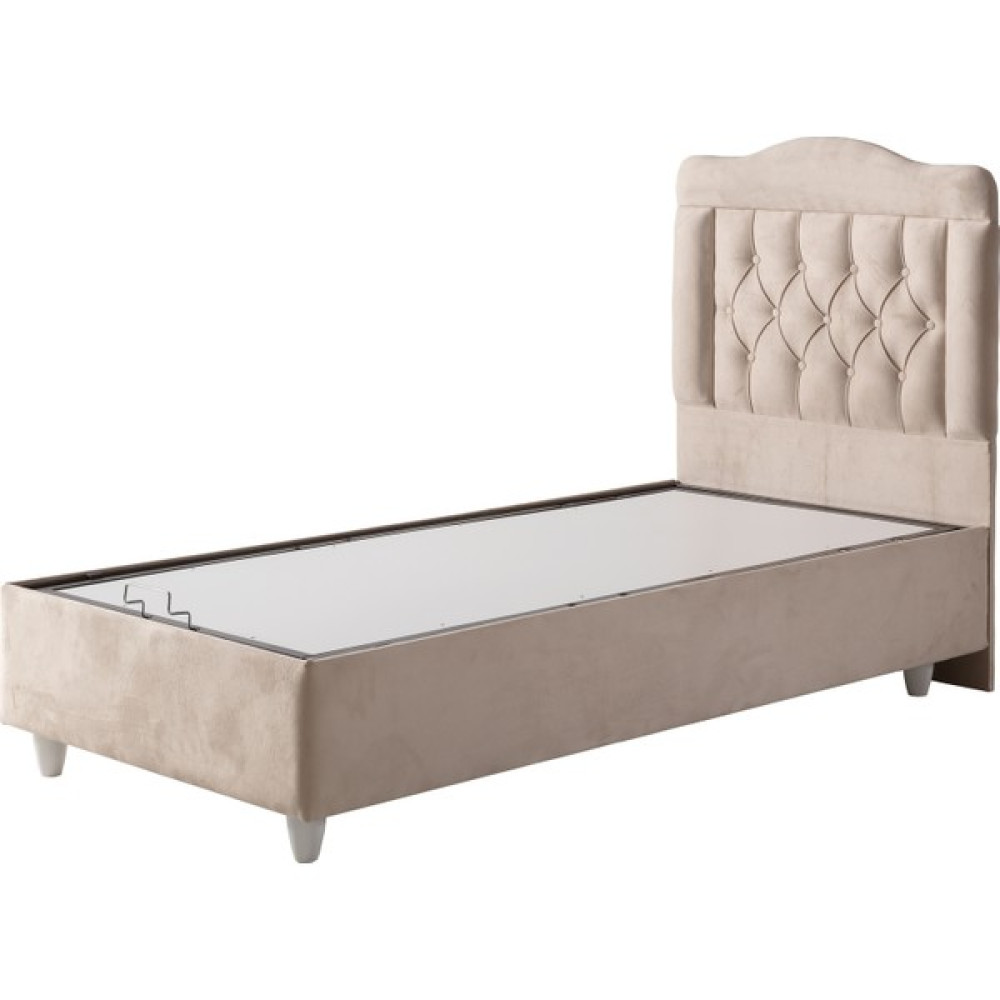 Belletto Tek Kişilik Krem Vogue Lüx Kumaş Baza Ve Başlık 90 x 190 cm Baza Fiyatı
