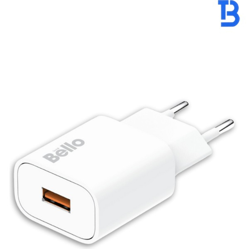 Bello 18W USB Şarj Cihazı BL-180 Modeli Hızlı ve Güvenli Şarj Kompakt ve Taşınabilir - Beyaz Diğer Fiyatı