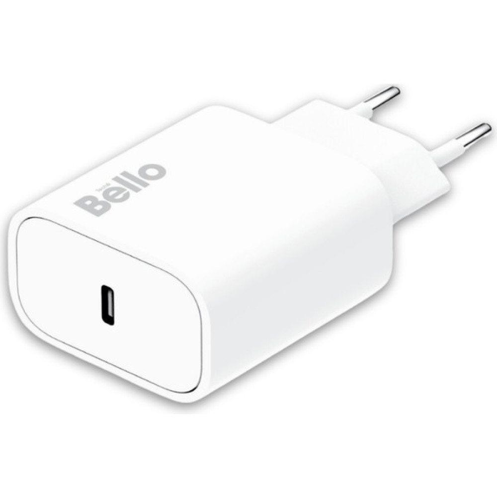 Bello 20W Type-C USB Şarj Cihazı BL-2000 Model Hızlı ve Güvenli Şarj Kompakt Tasarım - Beyaz Bilgisayar Çevirici ve Adaptörü Fiyatı