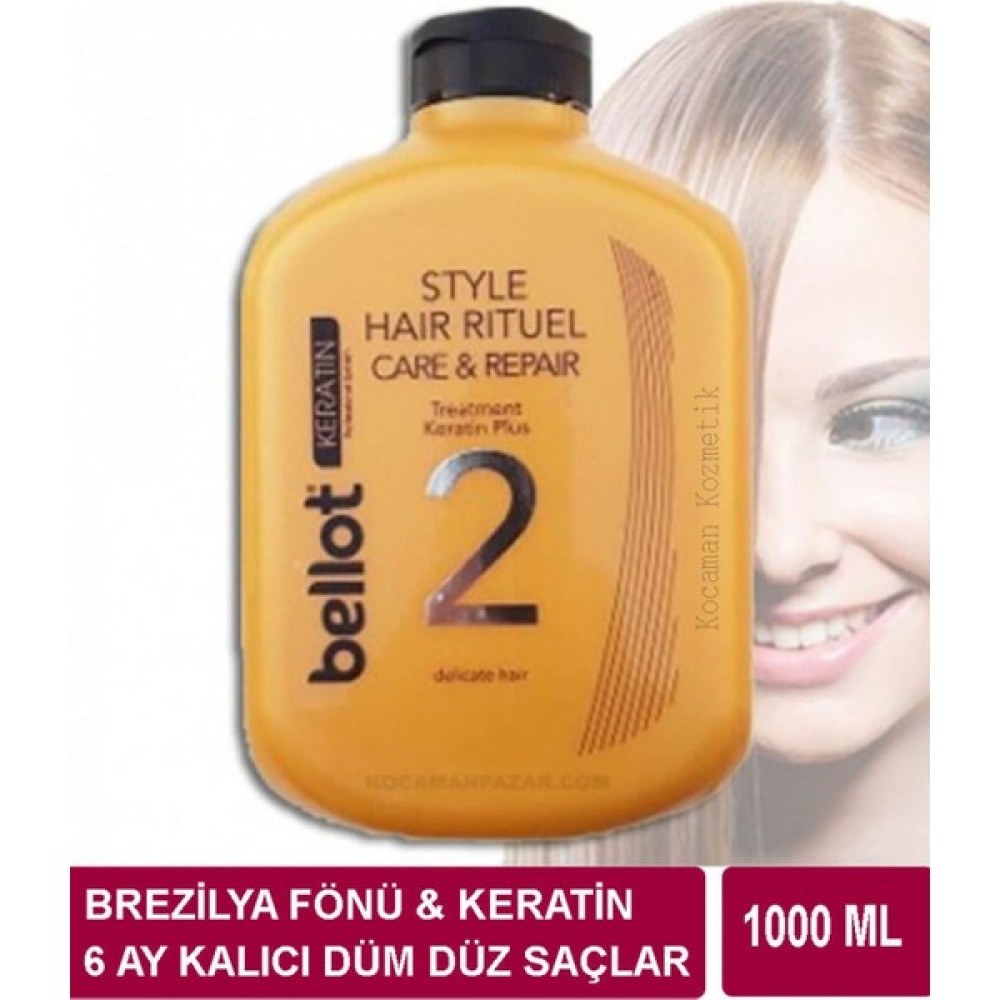 Bellot Keratin Bakım & Brezilya Fönü No:2 1000 ml - 1 Saç Bakım Maskeleri & Serumlar & Spreyler Fiyatı
