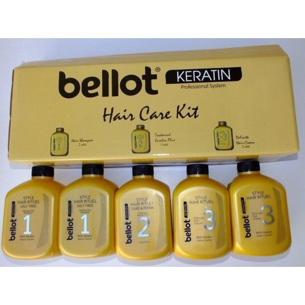 Bellot Keratin Hair Care Kit 1000 Ml*5 Parça Komple Set Şampuan ve Saç Kremi Fiyatı