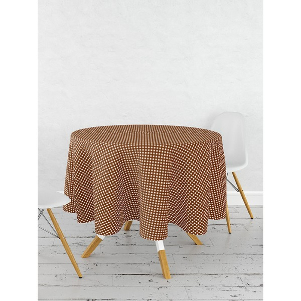 Belnido Home Pötikare Yuvarlak Dertsiz Masa Örtüsü Piknik Örtüsü MSY90003V2 - 150 x 150 cm - Kahverengi Masa Örtüsü Fiyatı
