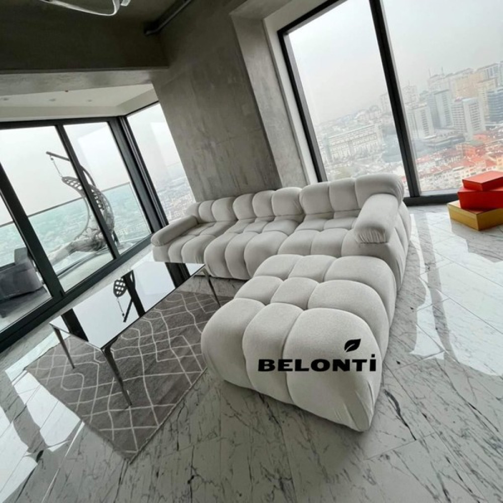 Belonti Home Pegasus Köşe Koltuk Takımı Stok Kodu - Beyaz Koltuk Fiyatı