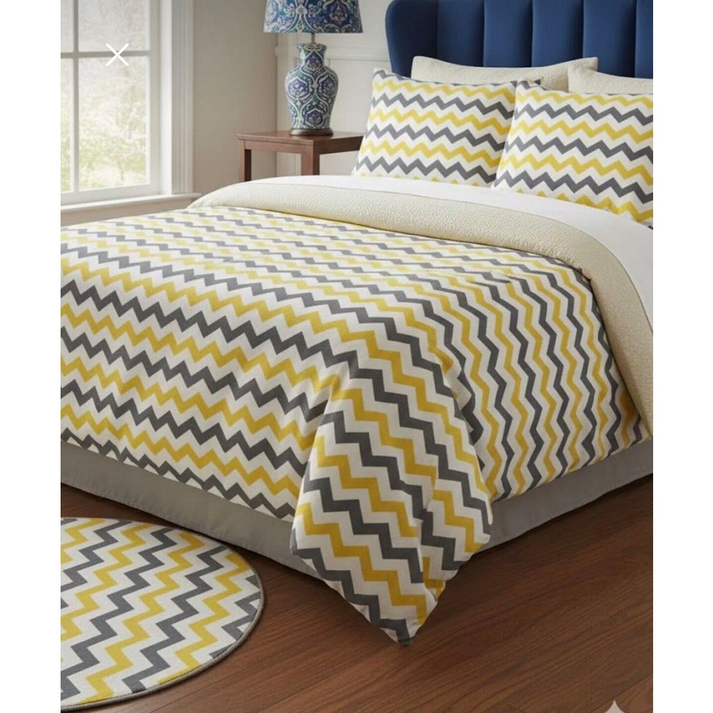 Belsina Pamuklu Çift Kişilik Fermuarlı Nevresim & Yorgan Kılıfı 200X220 cm - 02-Sarı - 200 x 220 cm Nevresim Takımı Fiyatı