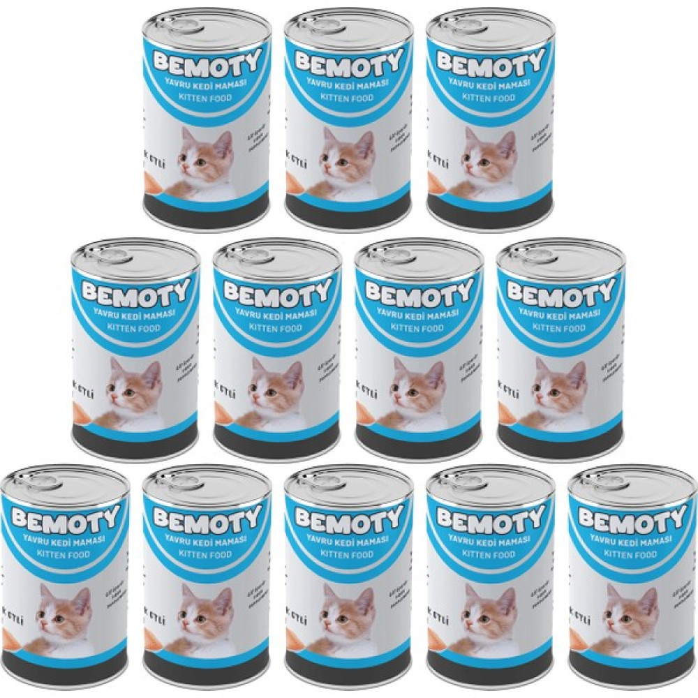 Bemoty Balık Etli Yavru Kedi Konserve Mama 12*415 gr Evcil Hayvan Ürünleri Fiyatı