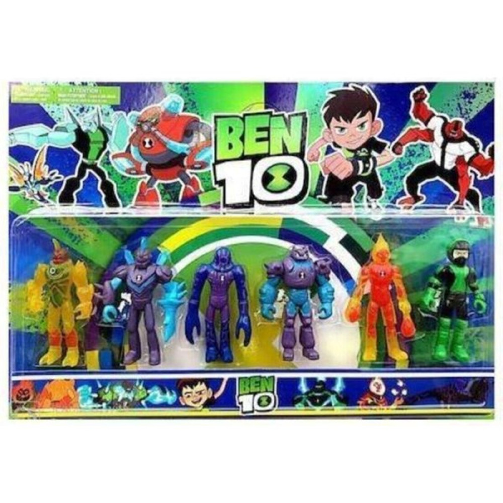 Ben 10 BEN10 Allıen Force 6'lı Figür Seti, Alien Force Action Figure, Benten, Ben Ten Oyuncak Fiyatı