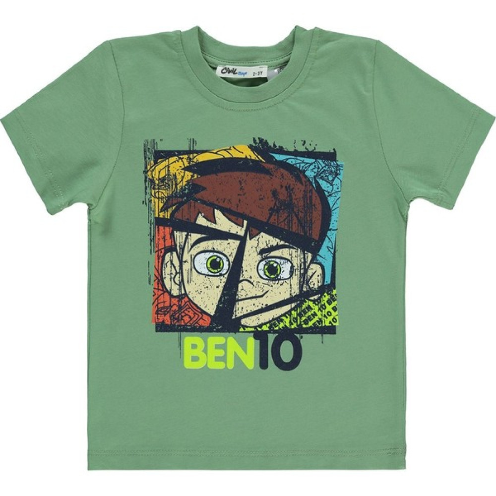 Ben 10 Erkek Çocuk Tişört 2-5 Yaş Haki Erkek Çocuk T-shirt Fiyatı