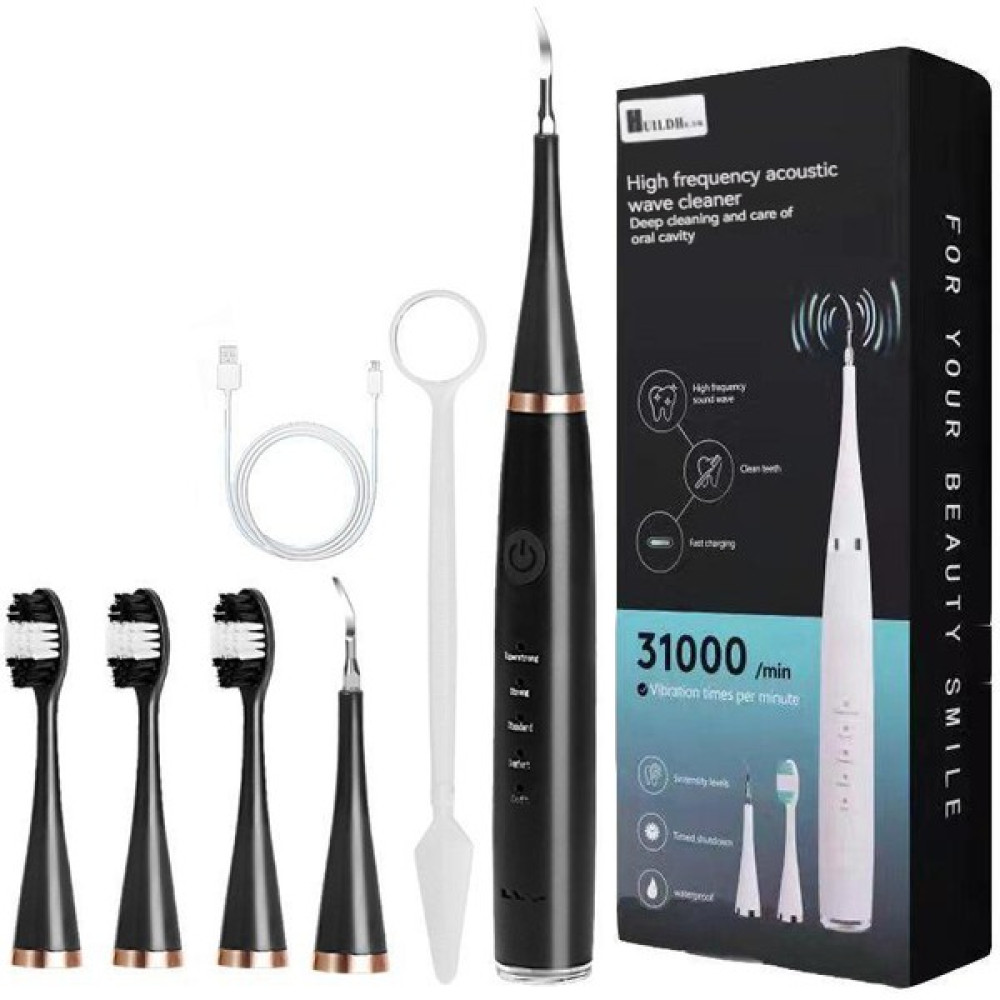 Ben Nevis Elektrikli Diş Taşı Temizleyici Diş Tartar Sökücü USB Şarjlı Diş Fırçası Kiti-Siyah (Yurt Dışından) - Siyah - 1 Şarjlı Diş Fırçası ve Aksesuarları Fiyatı