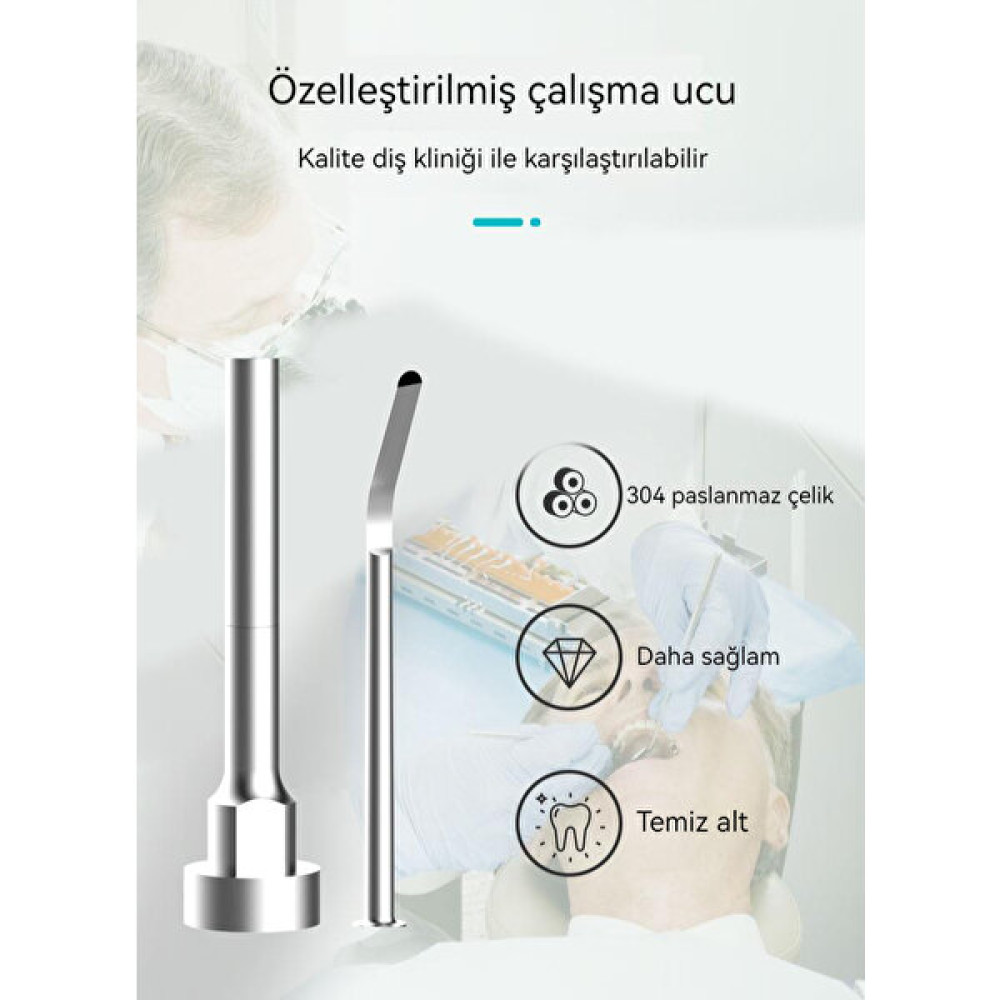Ben Nevis LED Ultrasonik Elektrikli Taşınabilir Diş Taşı Temizleyici Paslanmaz Çelik Diş Temizleme Cihazı Güzellik Diş Cihazı (Yurt Dışından) - Beyaz Şarjlı Diş Fırçası ve Aksesuarları Fiyatı