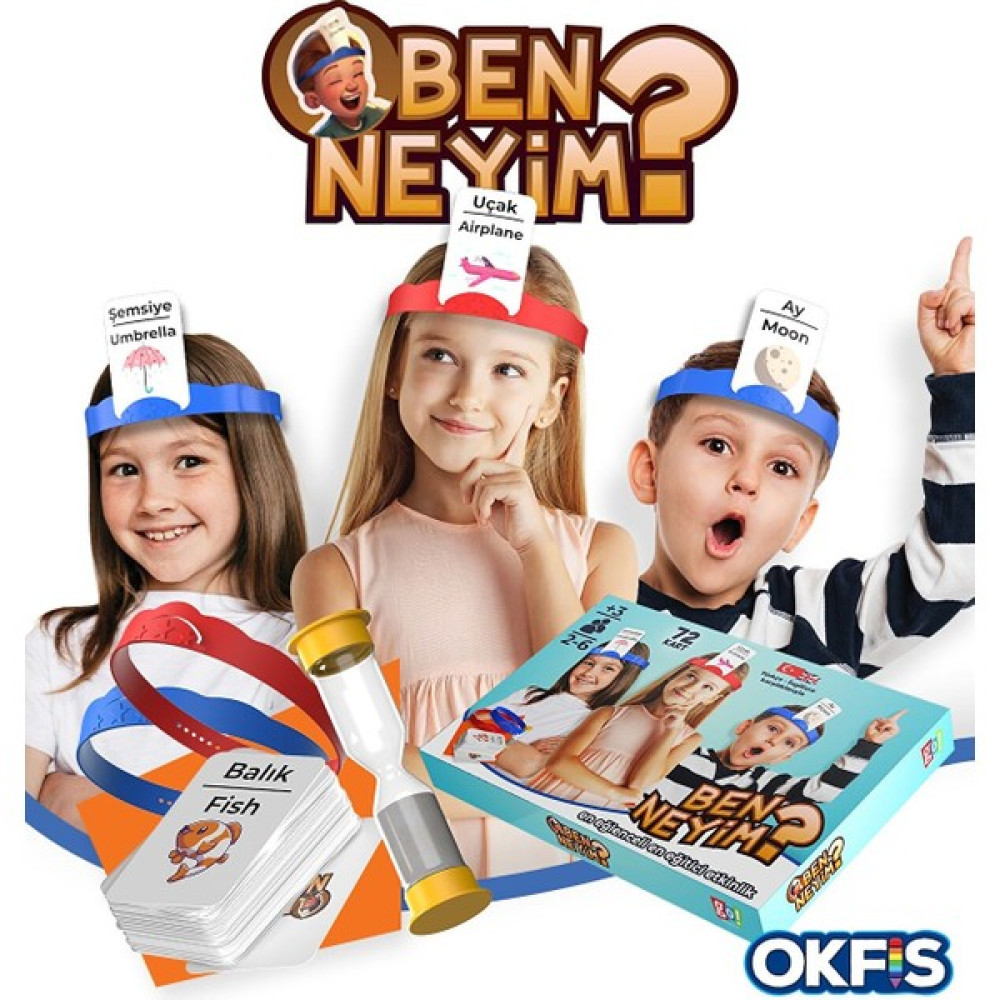 Ben Neyim? Eğlenceli Kutu Oyunu Türkçe-Ingilizce Aile Çocuk Eğitici Oyuncak Seti Oyun Takımları Fiyatı