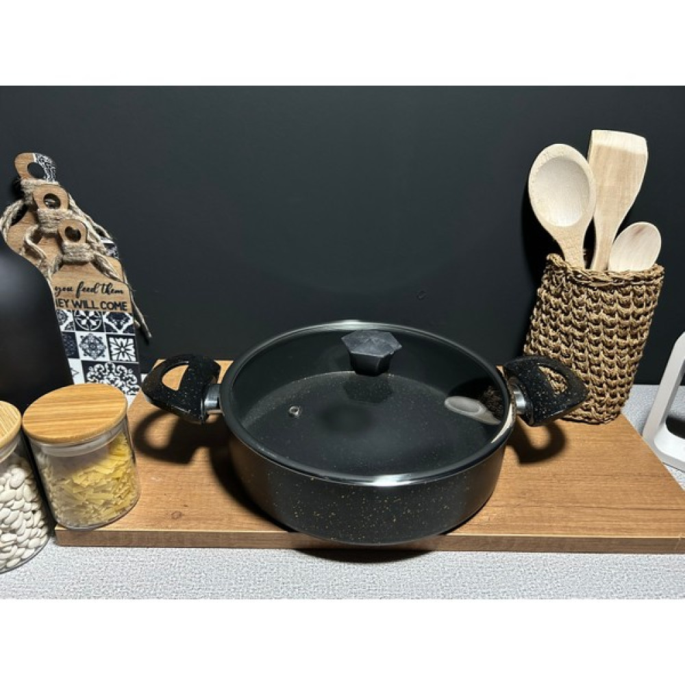 Bena Life 24 cm Basık Tencere - Siyah Tencere / Tava Setleri Fiyatı
