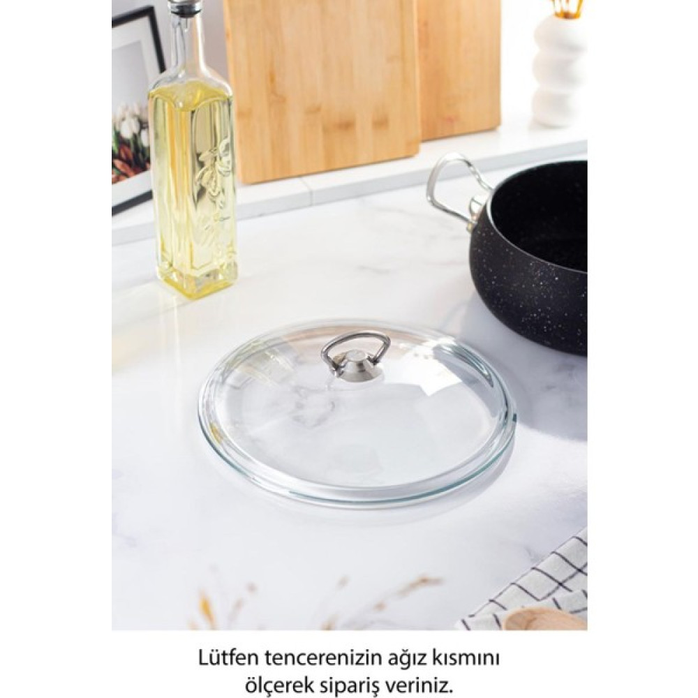 Bena Life 24 Cm Tencere Tava Sahan için Metal Kulplu Cam Kapak (TÜM TENCERELERE UYUMLUDUR) Tencere / Tava Setleri Fiyatı