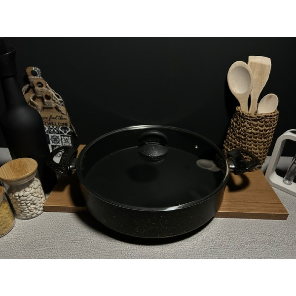 Bena Life 32 cm Basık Tencere - Siyah Tencere / Tava Setleri Fiyatı