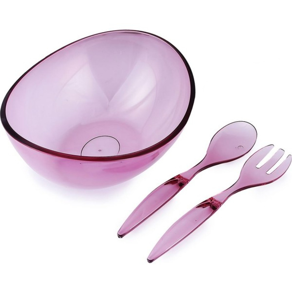 Bena Life Akrilik Mürdüm Kaşıklı Salata Kasesi & Karıştırma Kabı Kase Fiyatı