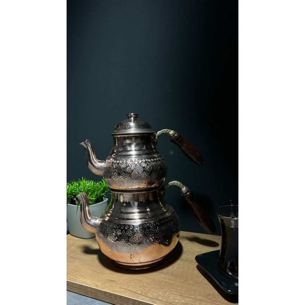 Bena Life Bakır Büyük Boy Çaydanlık Çay / Çaydanlık Setleri Fiyatı