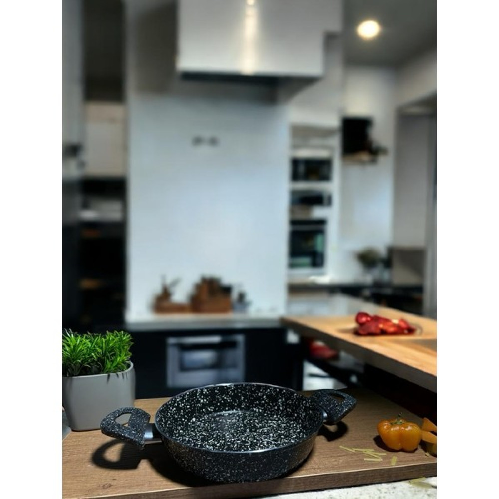 Bena Life Granit Çift Kulplu Omlet/ Sahan Tavası 20 cm - Siyah Tavalar Fiyatı