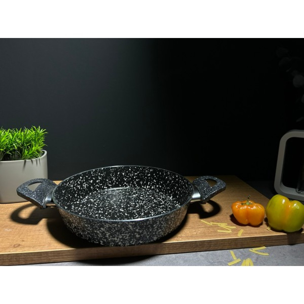 Bena Life Granit Çift Kulplu Omlet/sahan Tavası 22 cm - Siyah Tavalar Fiyatı