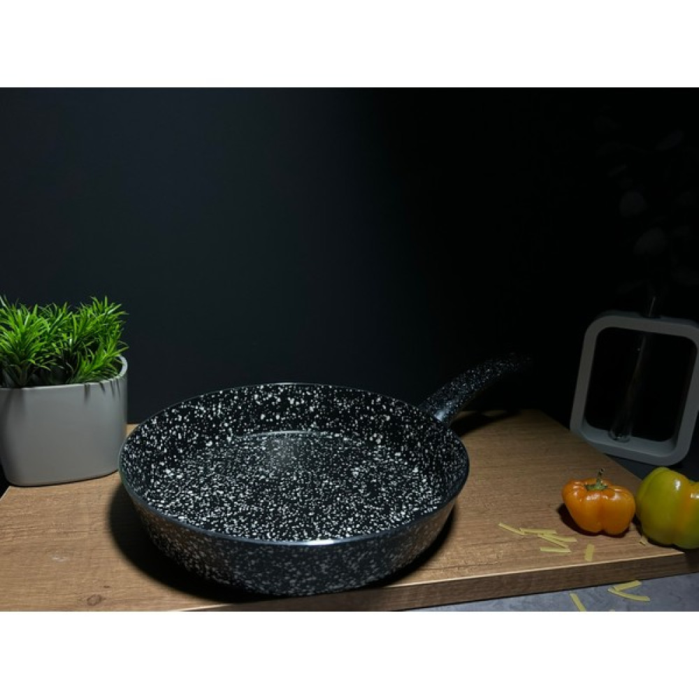 Bena Life Granit Tek Kulplu Yanmaz Yapışmaz Tava 24CM - Siyah Tavalar Fiyatı