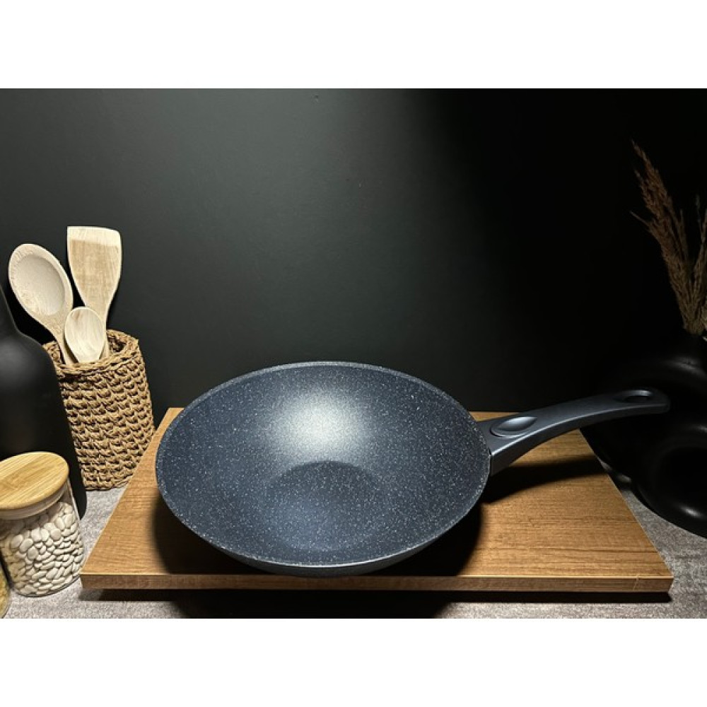 Bena Life Granit Yanmaz Yapışmaz Wok Tava 28CM - Gri Tavalar Fiyatı