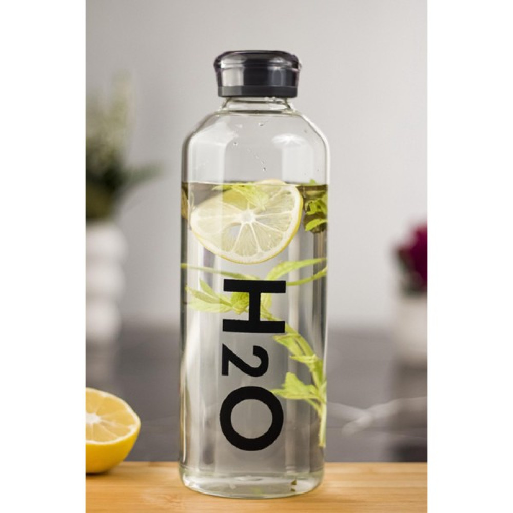 Bena Life H2O Borosilikat Cam Matara Vakum Kapaklı Su Şişesi Suluk Siyah 1000 ml - 1 lt Sürahi Fiyatı
