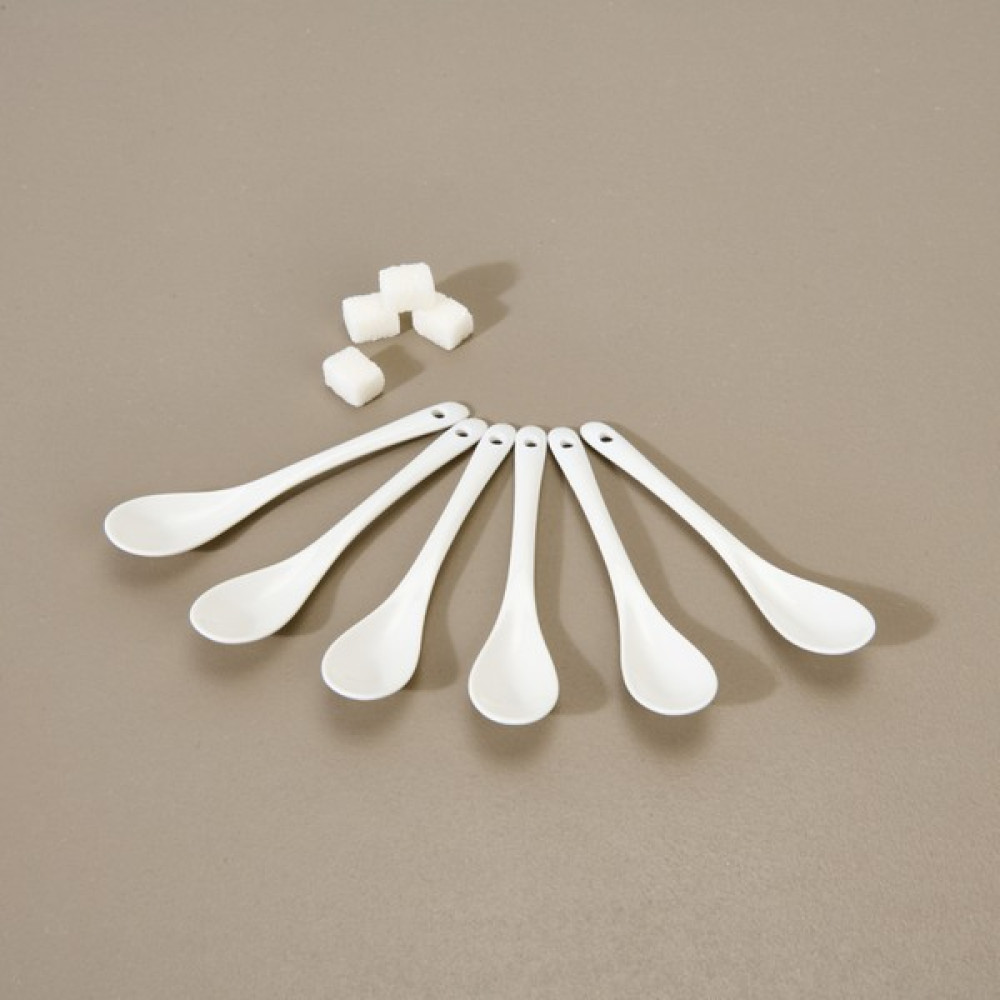 Benante 6'lı Kahve Kaşığı Seti - Beyaz - 12,5 cm Çatal / Kaşık / Bıçak Takımları Fiyatı