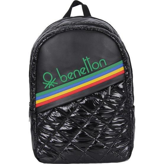 Benetton 70248 Kapitone Ilkokul Çantası Siyah