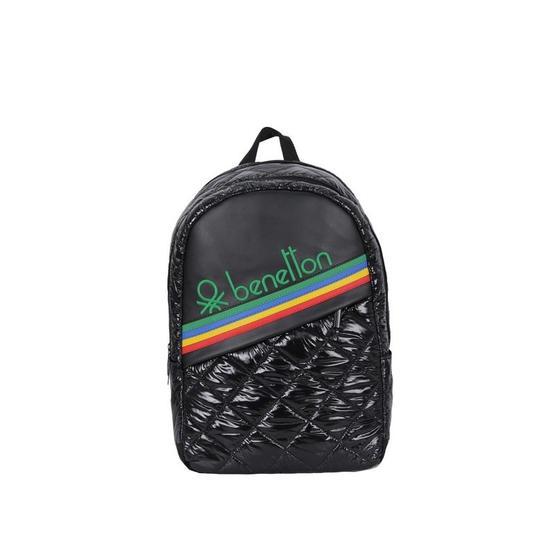 Benetton 70248 Kapitone Ilkokul Çantası Siyah