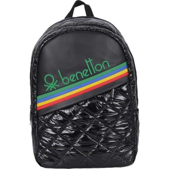 Benetton 70248 Kapitone Ilkokul Çantası Siyah