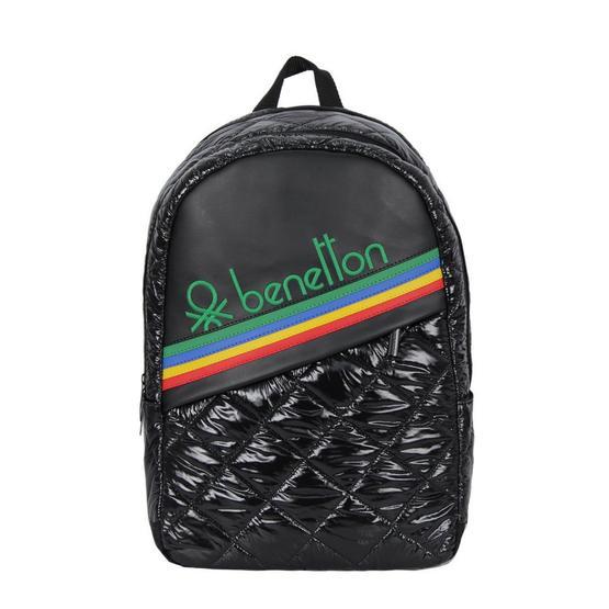 Benetton 70248 Kapitone Ilkokul Çantası Siyah