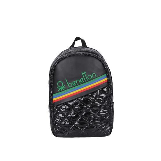 Benetton 70248 Kapitone Ilkokul Çantası Siyah