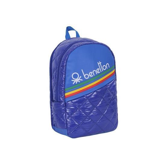 Benetton 70260 Kapitone İlkokul Çantası Mavi