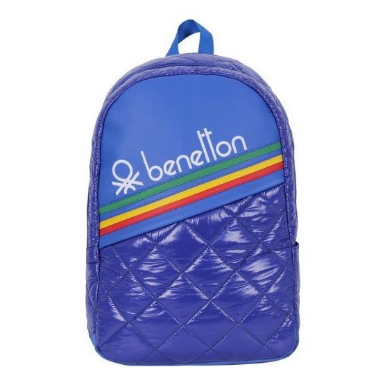 Benetton 70260 Kapitone İlkokul Çantası Mavi