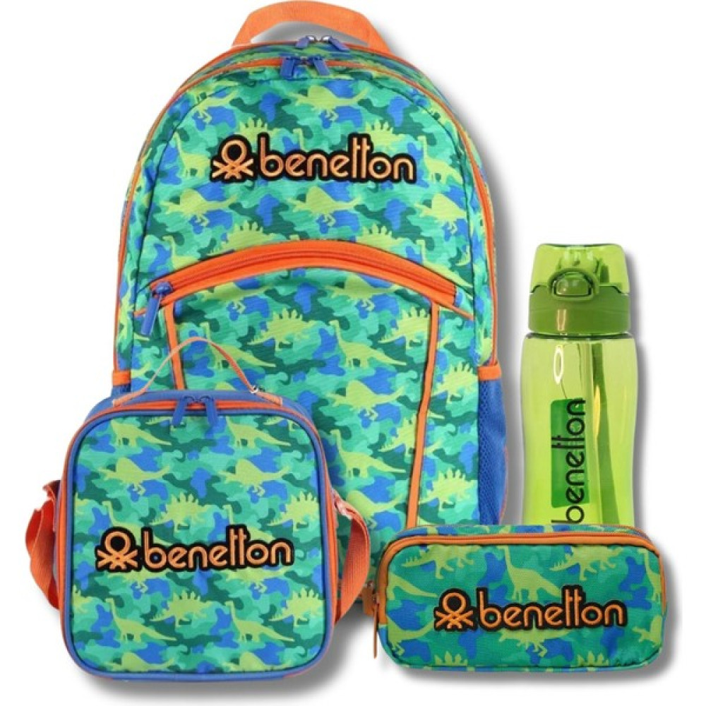 Benetton baggy Çift Bölmeli 4'lü Okul Çantası Seti 03660 Okul Çantası Fiyatı