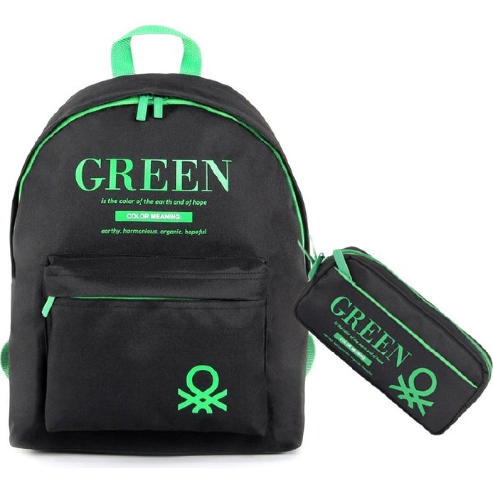Benetton Laptop Bölmeli Okul Sırt Çantası 2 Bölmeli+Kalem Çantası Okul Çantası Fiyatı
