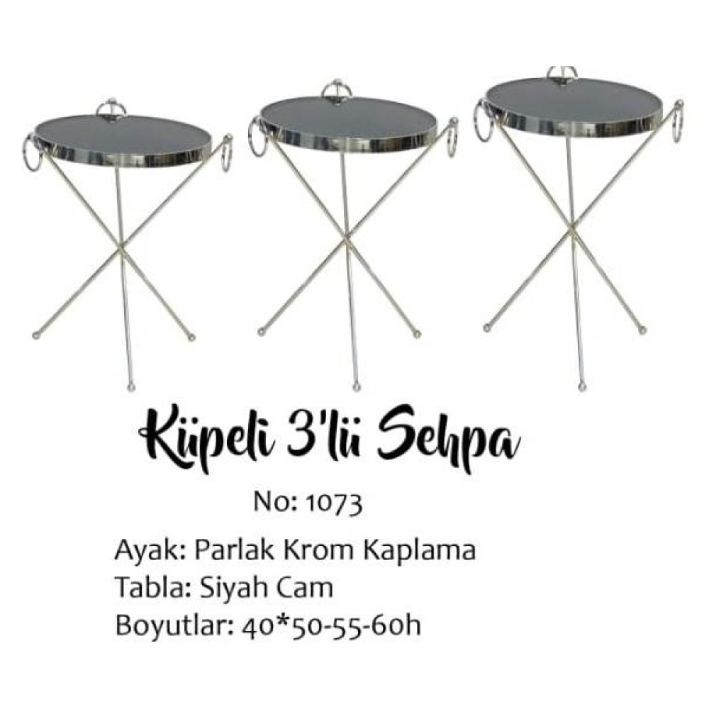 Bengi Ticaret Brc Zigon Küpe Model Sehpa Çelik Bakır Roza Renk x Ayak Kırılmaz Cam Tabla El Yapım - siyah Zigon Sehpa Fiyatı