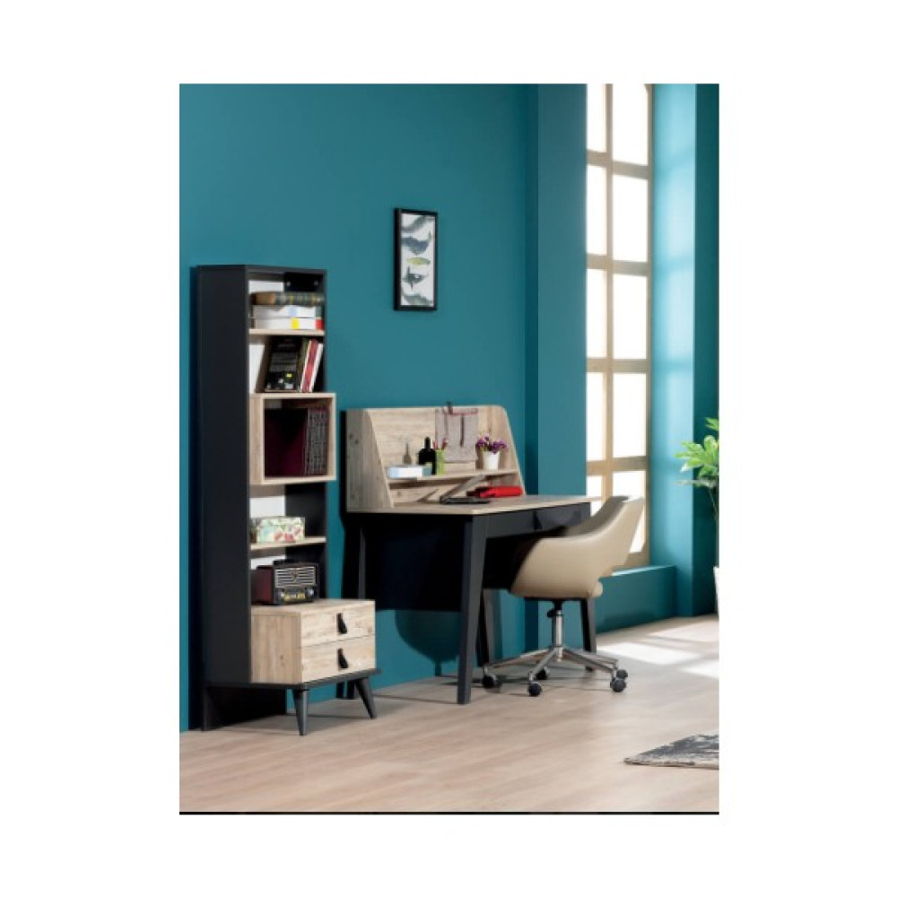 Bengi Ticaret Çalışma Masa Urlu Rodi Soho Model Kitaplık Koltuk Kaliteli Suntalem Demonte Ürün Itinalı Paket Kargo El Yapım - 120*60*118 - Antrasit Çalışma Masası Fiyatı