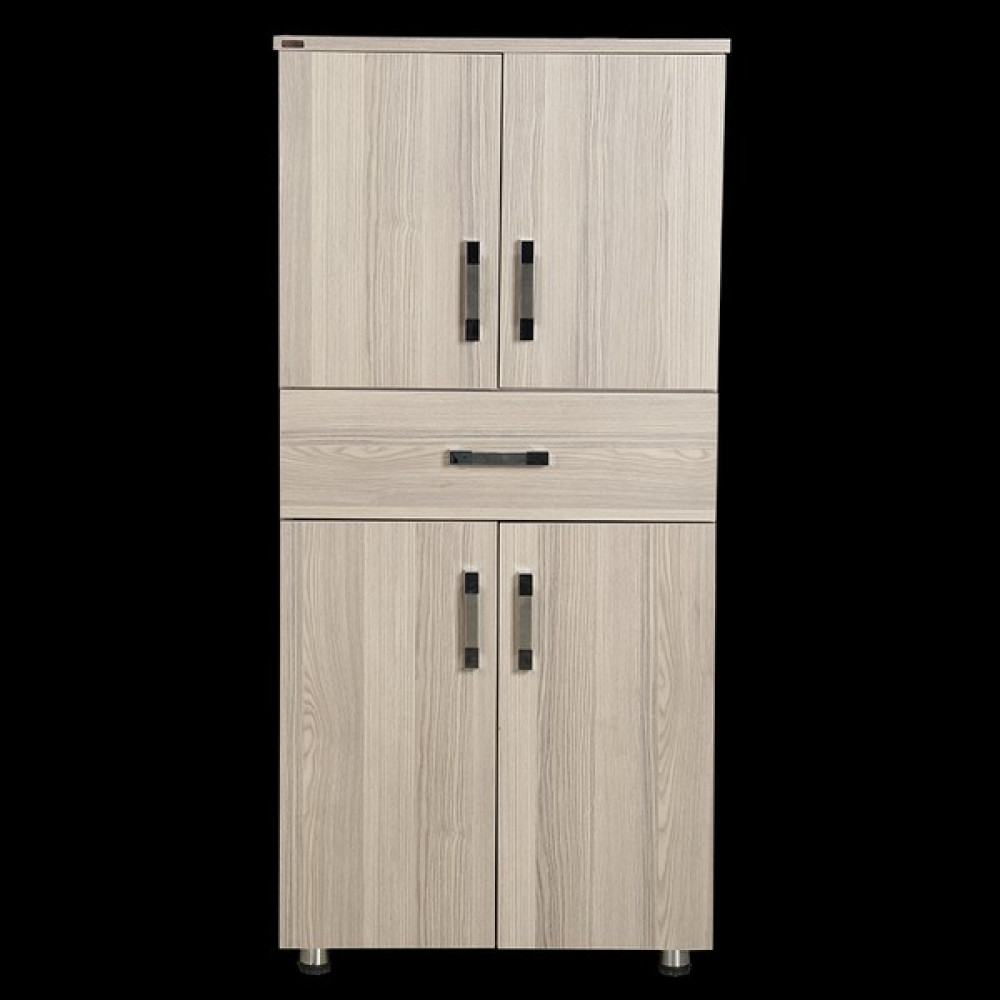 Bengi Ticaret Çok Amaçlı Dolap 130 cm Hard Parlak Cordoba Suntalem 4raf 1çekmece Kutuda Sevk El Yapım - cordoba çğkamaç dolap - Ahşap Rengi Gardrop & Dolap Fiyatı