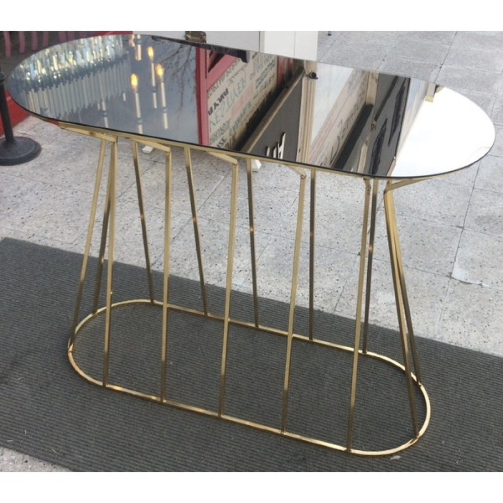 Bengi Ticaret Dresuar Cadde Metal Transmisyon Gold Renk Kaplama İskelet Temper Cam Ayna El Yapım Dresuar / Makyaj Masası Fiyatı