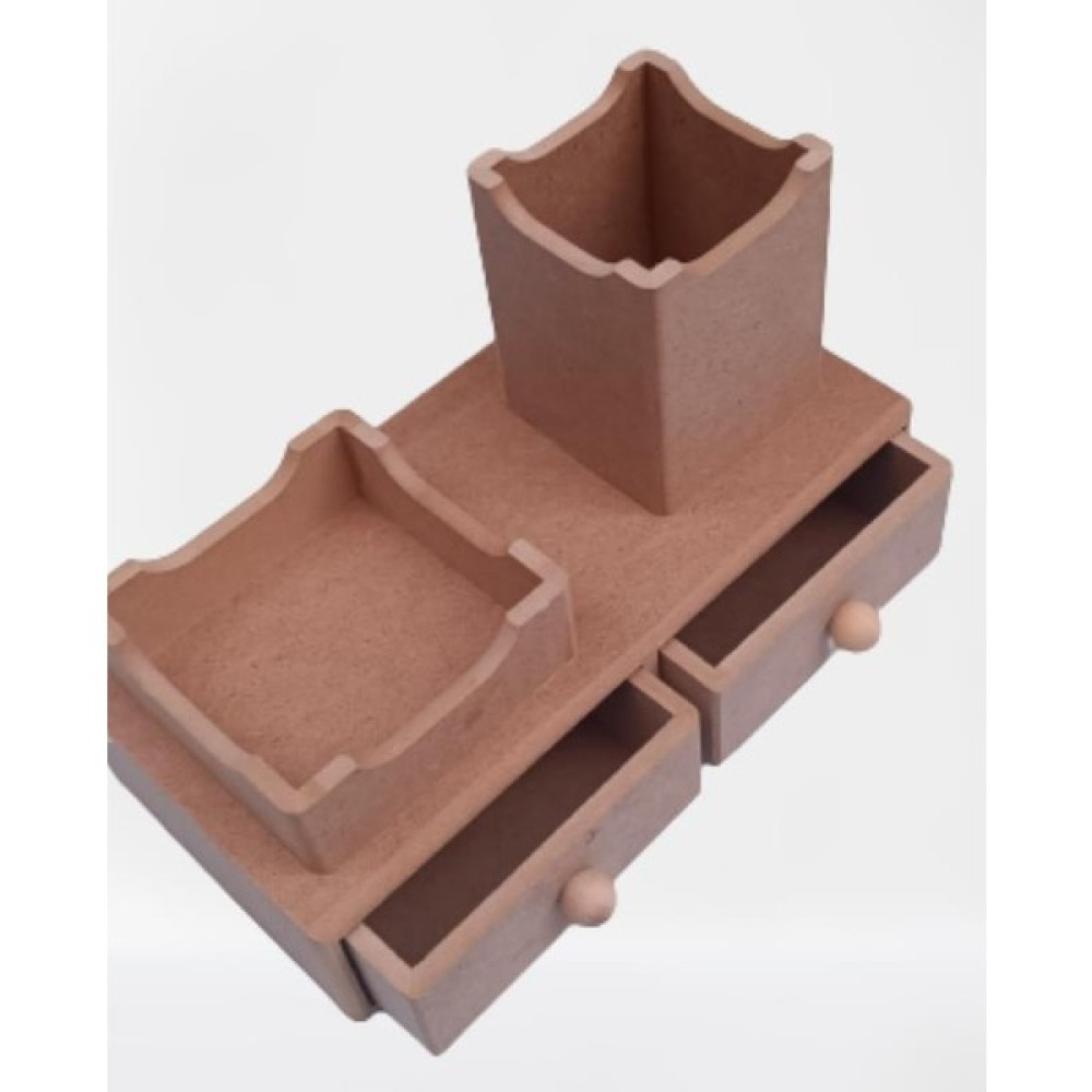Bengi Ticaret Hobi Dekoratif Kalemlik Set Ikili Model Ham Mdf Ahşap Çekmece El Yapımı - ikili kalemlik set - 25x13x16 Kalemlik (Kalem Kutusu) Fiyatı