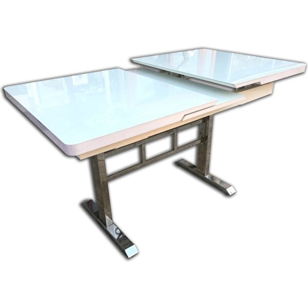 Bengi Ticaret Masa Ayak Japon Model Metal Nikelaj 80*130 Dikdörtgen Kelebek Yan Açılır Temper Cam El Yapım - Ahşap - 130*80*77 Yemek & Mutfak Masası Fiyatı
