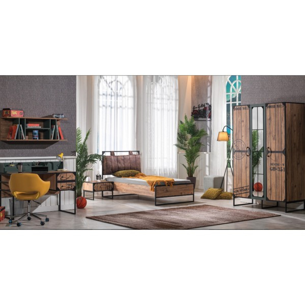 Bengi Ticaret Takım Urlu Loft Gardırop Masa Karyola Komodin Çalışma Koltuk Kaliteli Malzeme Genç Odası Takımı / Seti Fiyatı
